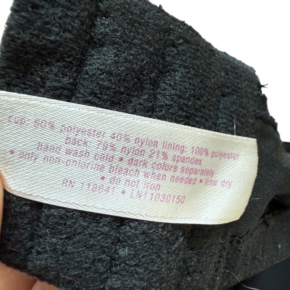 Cacique Women's Black & Pink Floral Embroidered Underbust Bra 42DD Unlined - Picture 7 of 7